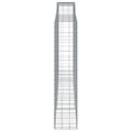 vidaXL Oblúkový gabionový kôš 2 ks 400x50x220/240cm pozinkované železo