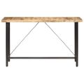vidaXL Barový stôl 180x70x107 cm surové mangovníkové drevo