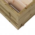 vidaXL Záhradný kvetináč 70x70x49,5 cm impregnovaná borovica