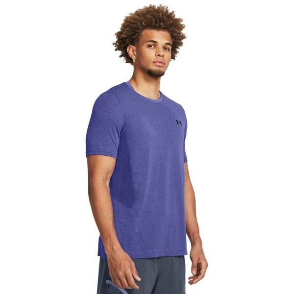 Tričko Vanish Seamless SS Fialové - Under Armour, veľkosť L, veľkosť oblečenia L