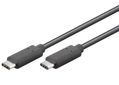 PremiumCord USB-C/male - USB-C/male, čierny, 0,5m