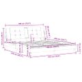 vidaXL Rám postele bez matraca Zadar hnedý 180x200 cm umelá koža