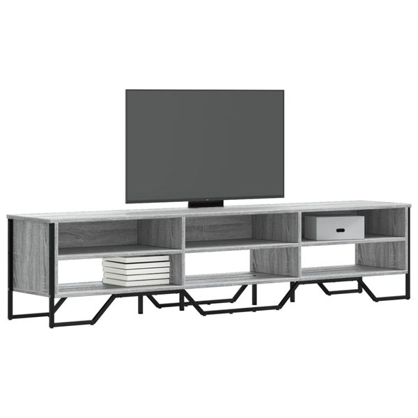 vidaXL TV skrinka sivý dub sonoma 180x34x41 cm kompozitné drevo