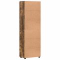 vidaXL Highboard FLORIN 60 x 35 x 182 cm Dymová dub Kompozitné drevo