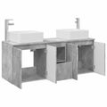 vidaXL Set kabinetov do kúpeľne 3 ks Betónovo sivá 53 x 35 x 63 cm