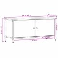 vidaXL TV skrinka 100 x 35 x 45 cm Staré drevo Kompozitné drevo