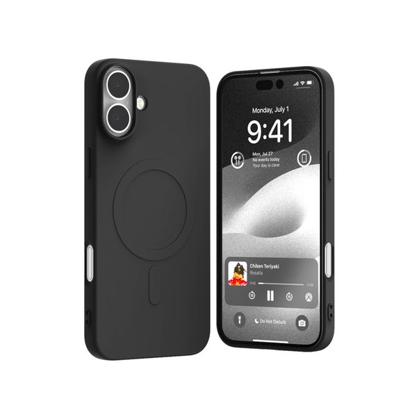 Puzdro Mercury Semi-Silicone MagSafe pre iPhone 16 Plus (6.7) čierne