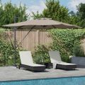 vidaXL Slnečník 286 x 284 x 270 cm Hliník a polyester Obdĺžnikový
