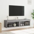 vidaXL TV skrinky s LED svetlami 2 ks sivé sonoma 60x30x30 cm