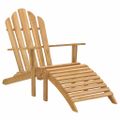 vidaXL Stoličky Adirondack s opierkami na nohy 2 ks tíkový masív