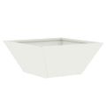vidaXL Záhradný kvetináč 5 ks Biela 35 x 35 x 15 cm