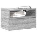 vidaXL Nástenný nočný stolík sivá sonoma 45x26x28,5 cm