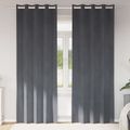 vidaXL Zatemňovacie závesy 2 ks Svetlosivá 140 x 245 cm Zamat
