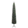 vidaXL Umelý vianočný stromček Zelená 270 cm PVC, oceľ a plast
