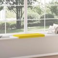 vidaXL Vankúš na lavičku Látka Svetložltá Hĺbka 35 cm