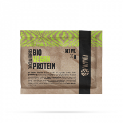BIO Vegan Protein - VanaVita, čokoláda & bobule, 30 g