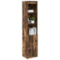 vidaXL Highboard Dub dymový 37,5x35x180 cm Upravené drevo