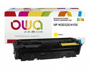 alt. toner OWA ARMOR pre HP W2032X/CF415X pre M454, M479 Yellow "LEVEL" (6000 str.)