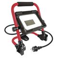 LED reflektor ELION 30W, červeno-čierny, IP65, 4800 lm, neutrálna biela