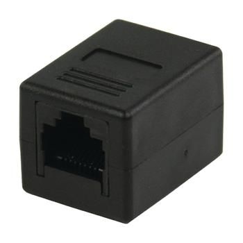 Valueline VLCP89010B - Sietový adaptér CAT6 RJ45 (8P8C) zásuvka - RJ45 (8P8C) zásuvka, čierna