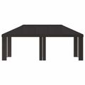 vidaXL Záhradný altánkový kryt 6 x 3 m Antracitová Polyester 190 gsm