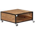 vidaXL Konferenčný stolík 70x70x32 cm, akáciový masív