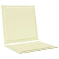 vidaXL Sedadlové a zadné vankúše Polyester Krémová 47 x 45 x 2 cm