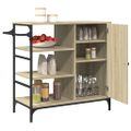 vidaXL Kuchynský vozík dub sonoma 87,5x38,5x84,5 cm kompozitné drevo