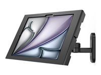 Čierny - Montážna sada (stojan, kryt, montáž na stenu) - pre tablet - hojdačka - kovový rám - čierna - veľkosť obrazovky: 13" - montáž na stenu - pre Apple 13-palcový iPad Air (M2, M3)
