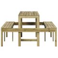 vidaXL Piknikový stôl 160x134x75 cm imoregnovaná borovica
