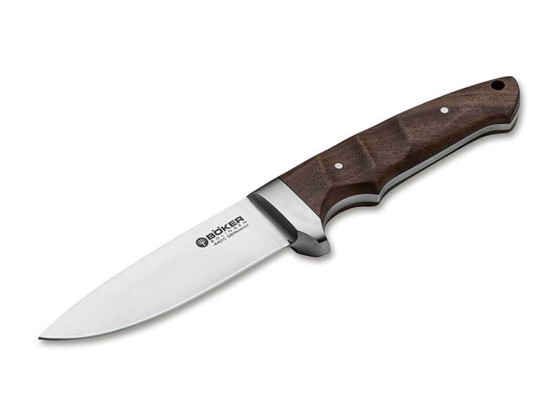 Böker Manufaktur Solingen 122541 Integral II Walnut lovecký nôž 10cm, orechové drevo, puzdro