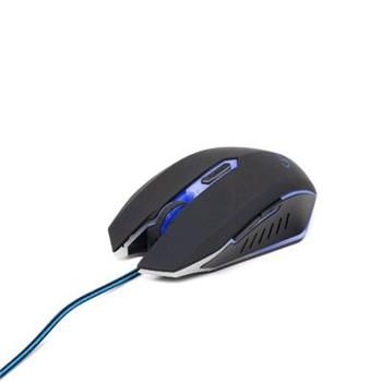 Gembird Myš MUSG-001-B, HERNÁ, optická, modro-čierna, 2400 DPI, USB