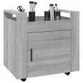 vidaXL Stolový vozík sivý dub sonoma 60x45x60 cm spracované drevo