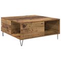 vidaXL Konferenčný stolík Staré drevo 80 x 80 x 36,5 cm