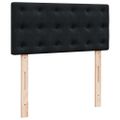 vidaXL Osmanský rám postele s matracom čierna 90x190 cm zamat
