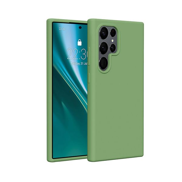 Silikónové puzdro Etteri pre Samsung Galaxy S25 Ultra svetlozelená