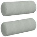 vidaXL Podložkové vankúše 2 pcs Svetlosivá Ø 25 x 70 cm