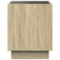 vidaXL Konferenčný stolík s nekonečnými LED dub sonoma 40x40x50 cm