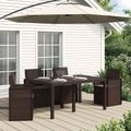 vidaXL Vankúše na sedenie 4 ks Polyester Antracitová 47 x 36 x 2 cm