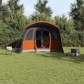 vidaXL Rodinný stan so strechou Šedá a oranžová 576 x 325 x 213 cm