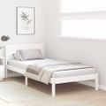 vidaXL Rám postele Biela 80 x 200 cm Borovicový masív