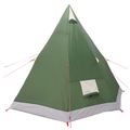 vidaXL 3 osoba Zelená 185T Polyester s PU náterom
