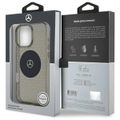 Puzdro Mercedes pre iPhone 16 Pro 6,3" MEHMP16L23HCPK Hardcase MB Case Star Pattern čierne