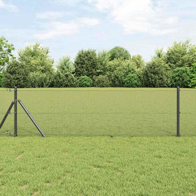 vidaXL Zvarený drôtený plot 5000 x 60 cm Sivá