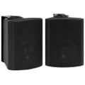 vidaXL Nástenné stereo reproduktory 2 ks čierne interiér+exteriér 80 W