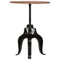 vidaXL Barový stôl, recyklovaný masív 75x(76-110) cm