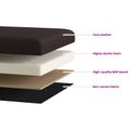vidaXL Skladacia úložná lavička Hnedá 180 kg 80 L 77 x 38 x 38 cm PVC