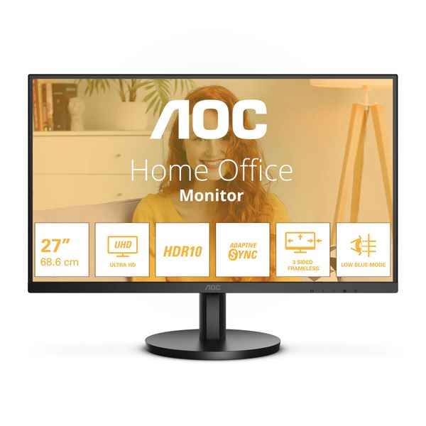 AOC/U27B3M/27''/VA/4K UHD/60Hz/4ms/Black/3R