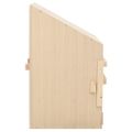 vidaXL Hniezdo pre sliepky 2 priehradky 63x40x65 cm borovicové drevo