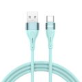 Kábel BWOO USB - USB-C 1 m 3A Minimalist Silicone Green X280C